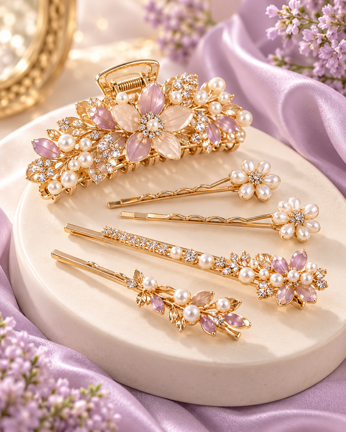 Lavender Bow Accessory